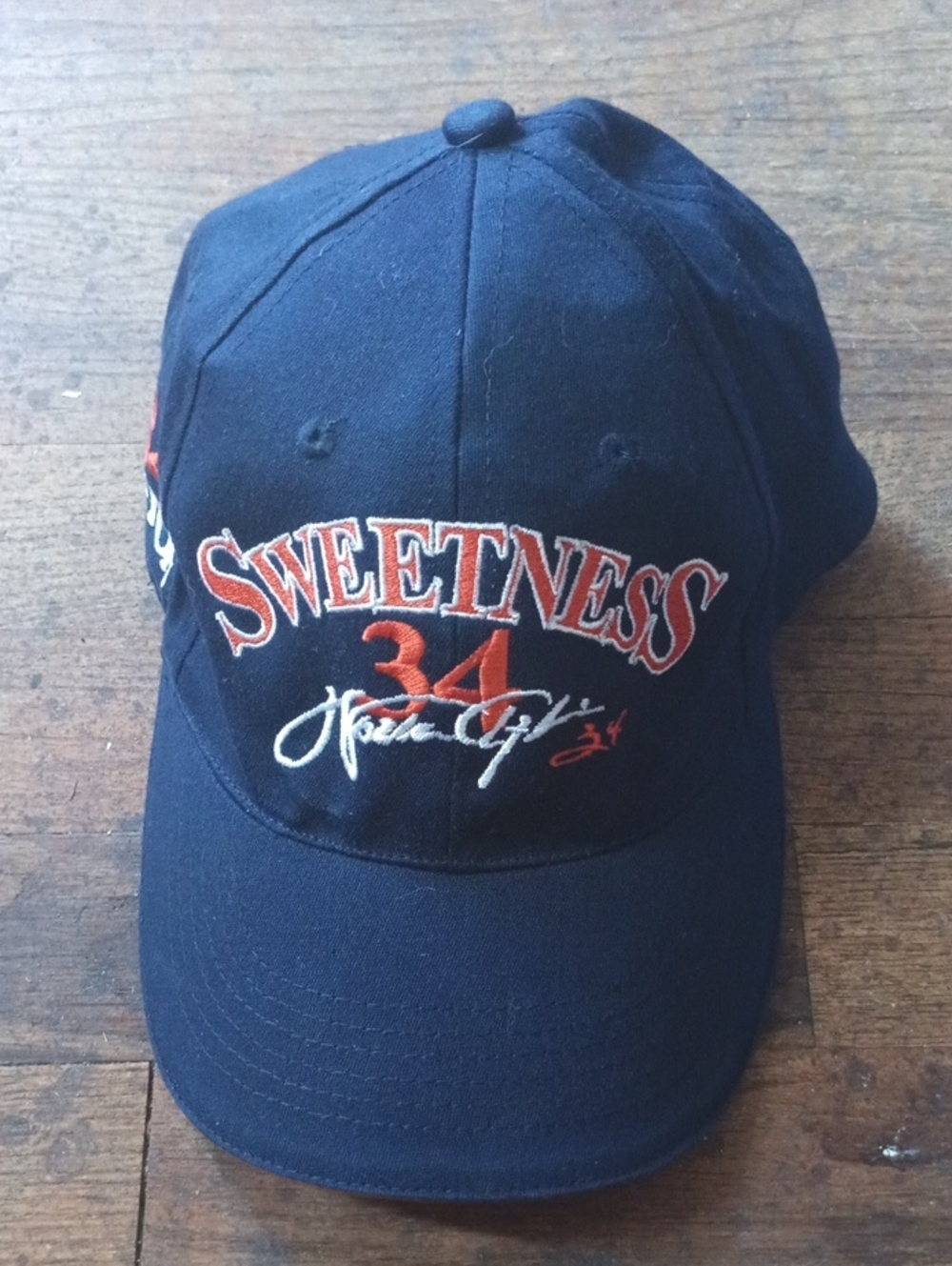 Sweetness 34 Walter Payton Embroidered Navy Baseball Cap
